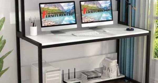 Computer Table With Rack Computer Table